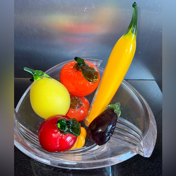 Murano Glass Hand Made Fruit Set - Picture 3 of 8